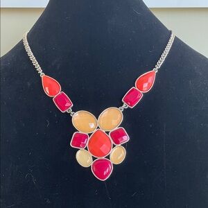 JMN JEANNE-MARIE MELENDEZ STATEMENT NECKLACE Red Orange Yellow
Geometric Vintage